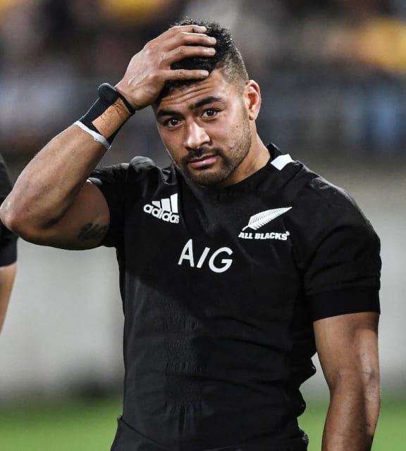 Richie Mo'unga after a 16-16 draw.
All Blacks v South Africa. The Rugby Championship. Westpac Stadium, Wellington, Saturday 27 July 2019.