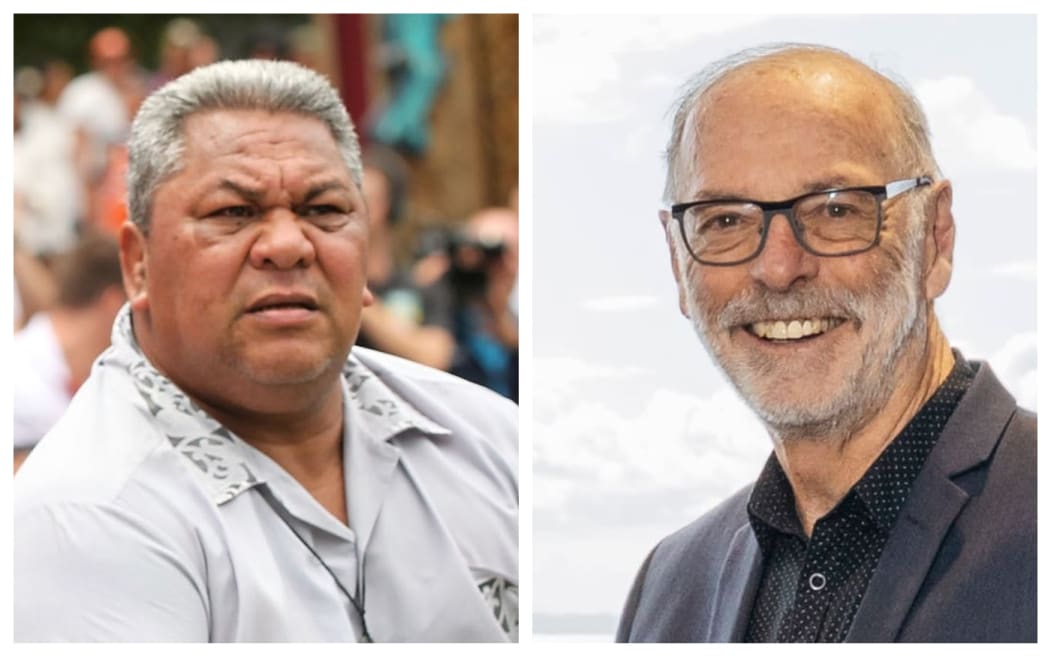 Auckland mayor Wayne Brown and councillor Alf Filipaina