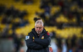 Chiefs Head Coach Warren Gatland during the Hurricanes v Chiefs Super Rugby Aotearoa match at Sky Stadium on Saturday the 8th of August 2020. Copyright Photo by Grant Down / photosport.nz