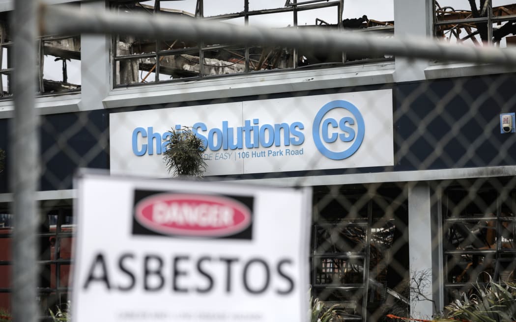 Chair Solutions which suffered a fire in July has asbestos in the roof
