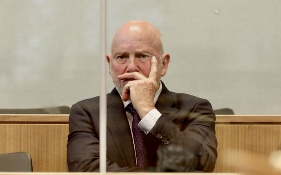 Philip Polkinghorne in court for his sentencing on meth charges on 1 November.