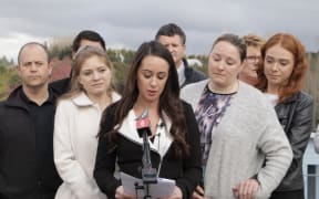 Homeowners at the Bella Vista development held a conference in response to Tauranga Council's compensation offer.