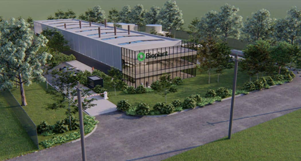 Artist impression of Bioplant's proposed waste-to-energy plant in the Manawatū town of Feilding.