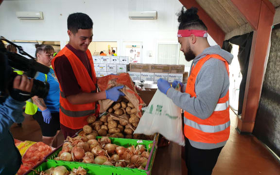 An Auckland City Mission distribution centre at Papakura Marae