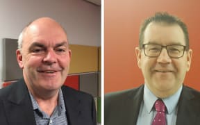 Finance Minister Steven Joyce and  Labour's Finance spokesman Grant Robertson