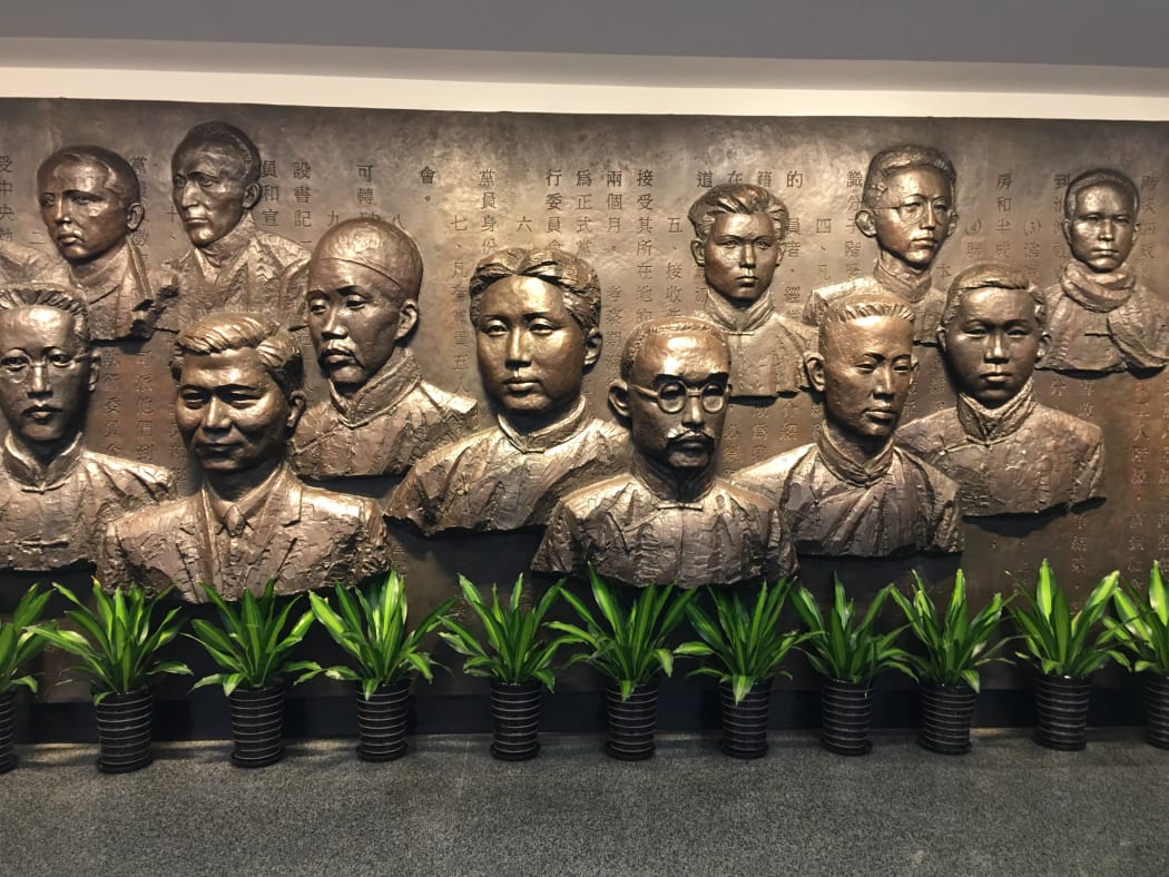 A new mural of the founders of the Chinese Communist Party