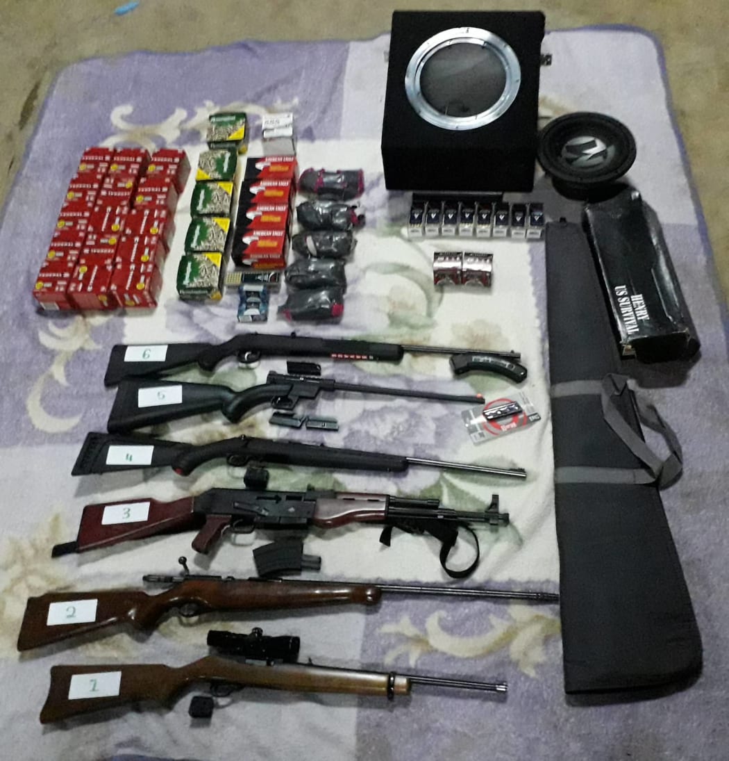 Guns and ammunition seized in Tonga