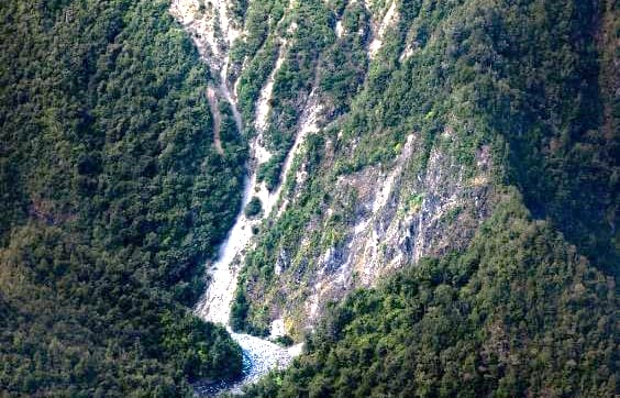 Erosion at Raukūmara Forest.