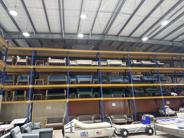 IKEA sofas and car-beds.