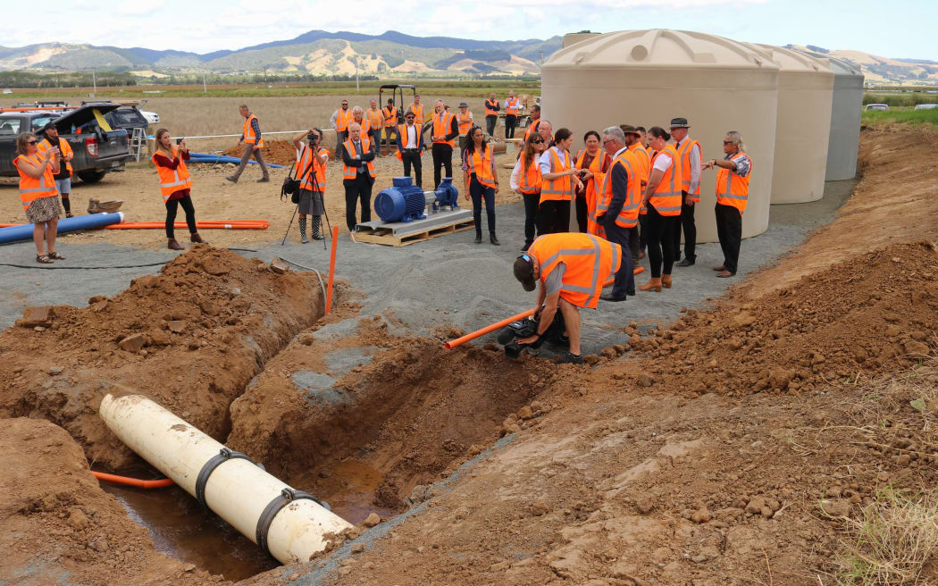 Work gets underway in 2020 on a pipeline bringing bore water to Kaitaia’s treatment plant.