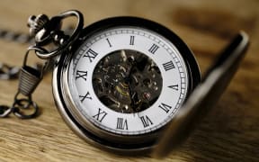 An open pocket watch