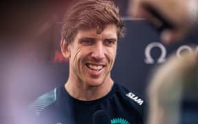 Peter Burling, Team New Zealand skipper, during the 37th America’s Cup in Barcelona, 2024.