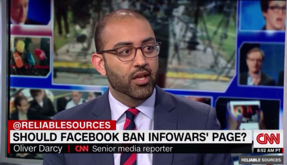 CNN social media correspondent Oliver Darcy questioned Facebook's commitment to fighting fake news.