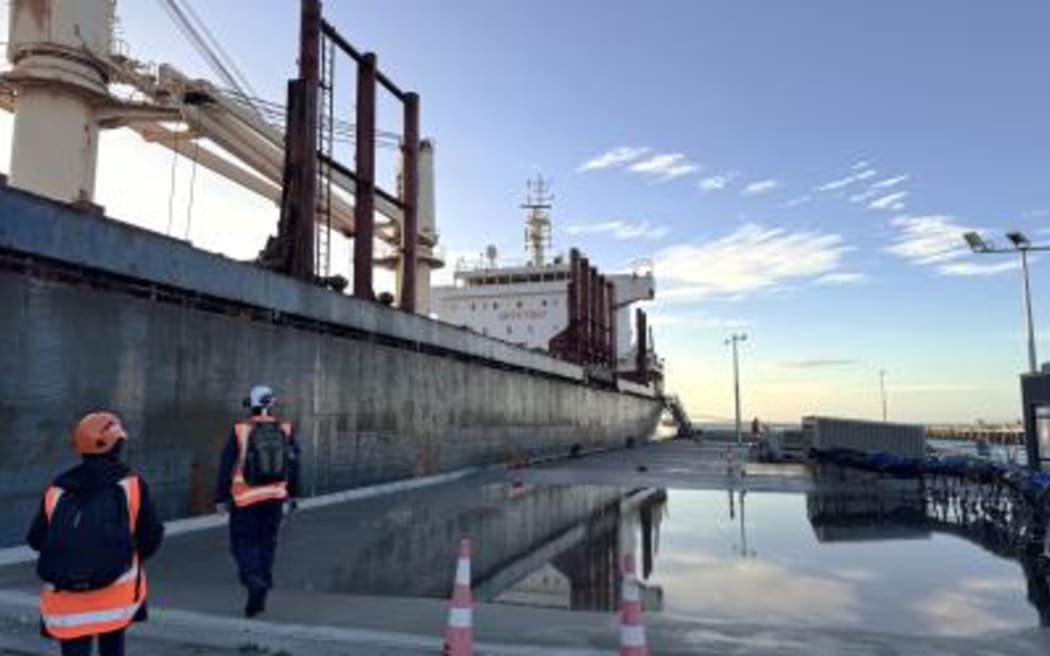 TAIC investigators visit the ship.