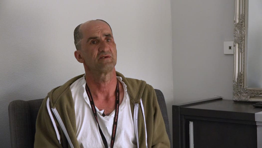 Housing First Rotorua peer support leader Justin Carr. (Screen cap).