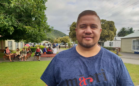 Che Wilson, at the annual Tira Hoe Waka Whanganui River pilgrimage, January 2019.