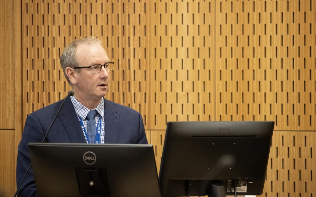 Survivors of the March 15th Terror attack in Christchurch have spoken today at the Christchurch Court. Pictured: Detective Senior Sergeant Damon Wells 

02 November 2023 New Zealand Herald Photograph by George Heard