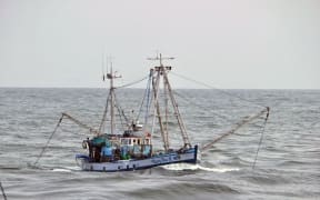 Fishing boat in Greymouth