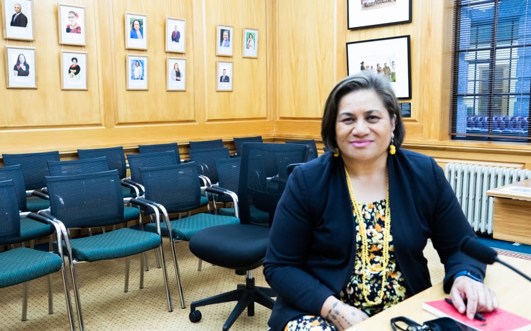 Labour MP Lemauga Lydia Sosene in the Pacific Room at Parliament.