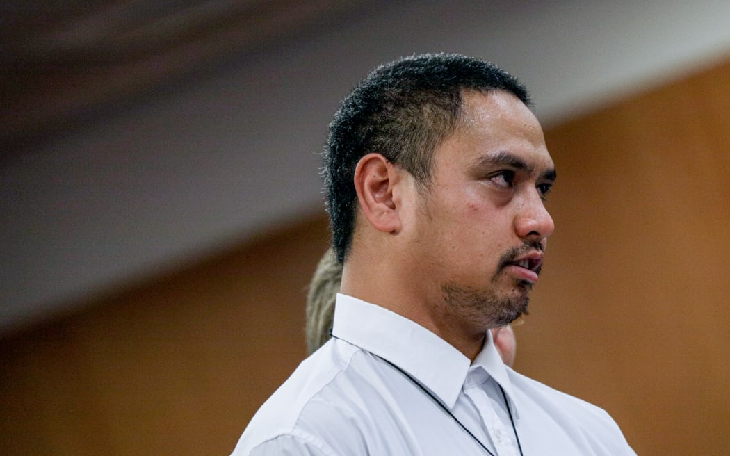 Tawhai Maangi, brother of tour guide Tipene Maangi who died at Whakaari, at the sentencing hearing in the Environment Court, Auckland, 26 February 2024.
