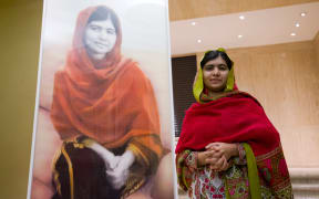 Pakistani activist for female education and Nobel Peace Prize laureate Malala Yousafzai.