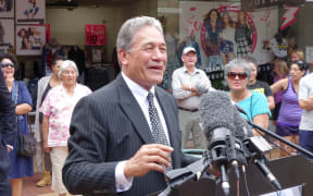 Winston Peters on the campaign trail in Northland