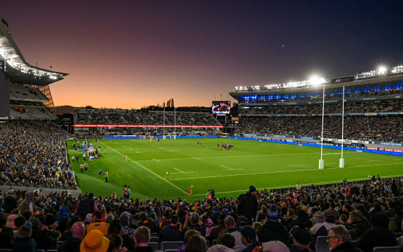 Eden Park, Blues v Hurricanes, round 12 of Super Rugby Pacific 2024.