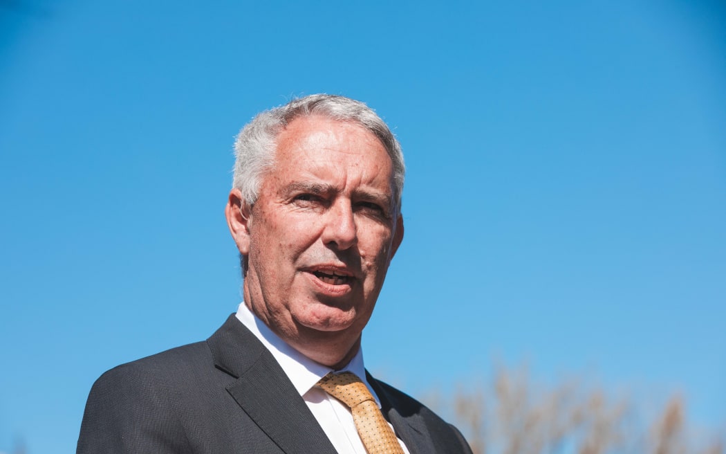 Lawrence Yule, MP for Tukutuki, at National Party's Hawke's Bay Hospital election promise announcement on 8 September, 2020.