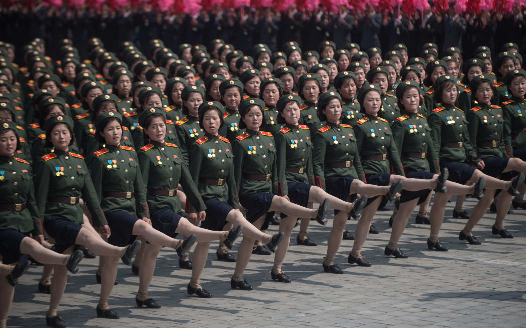 A military parade in North Korea.