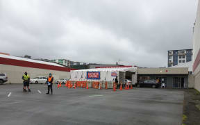 Only one or two people were getting tested at the Covid-19 testing centre at Taranaki Street in Wellington on Saturday morning.