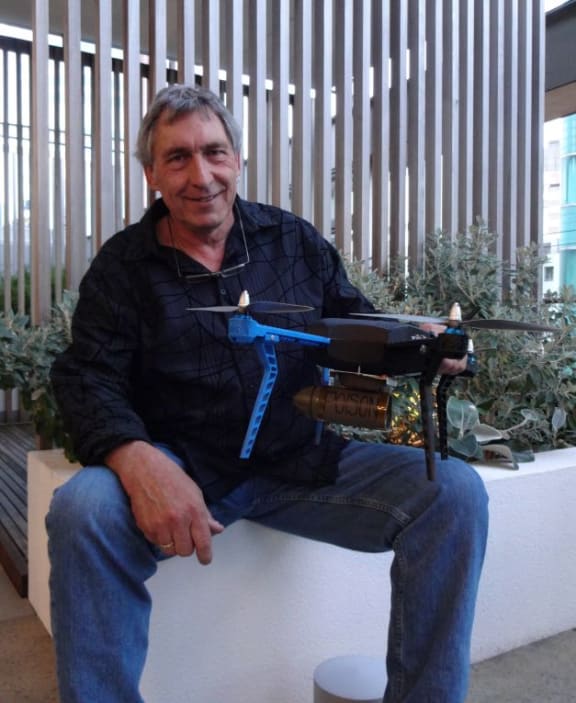 Inventor Gian Badraun won the product category for his Trap Minder technology that monitors predator traps and bait stations.