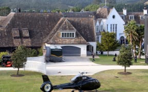 Kim Dotcom's mansion in Coatesville in January 2013.