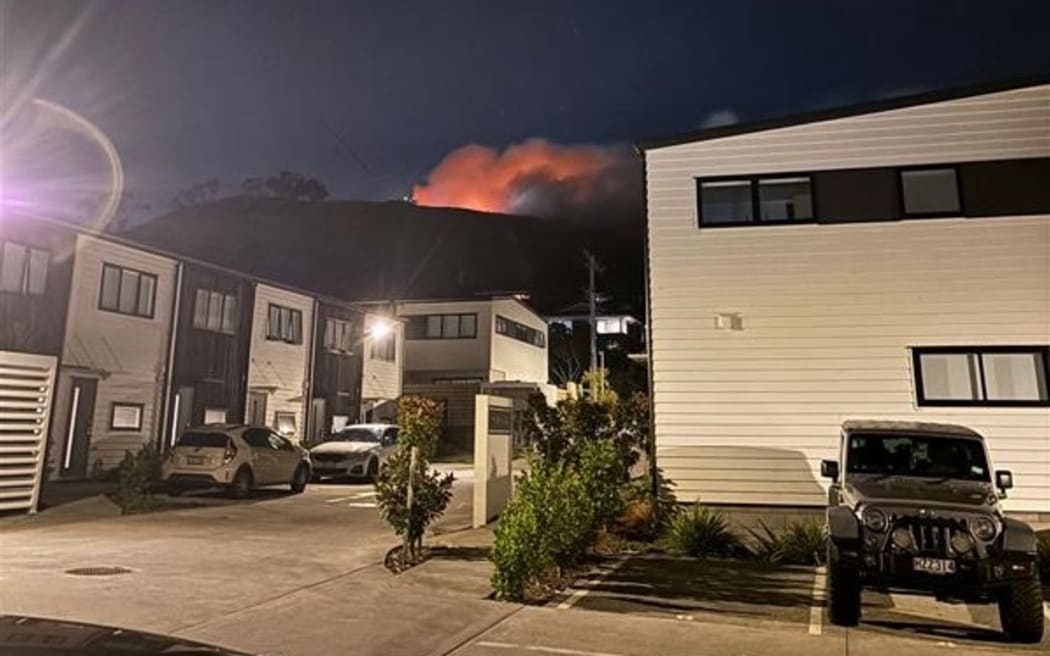 A fire has broken out on Māngere Mountain in South Auckland.