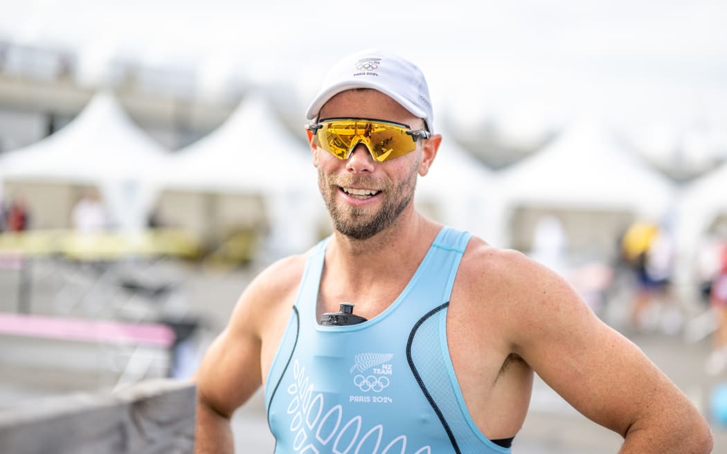 Robbie Manson of New Zealand during Rowing training