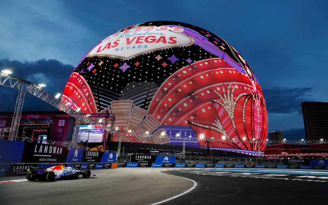 Liam Lawson at the Las Vegas Grand Prix.