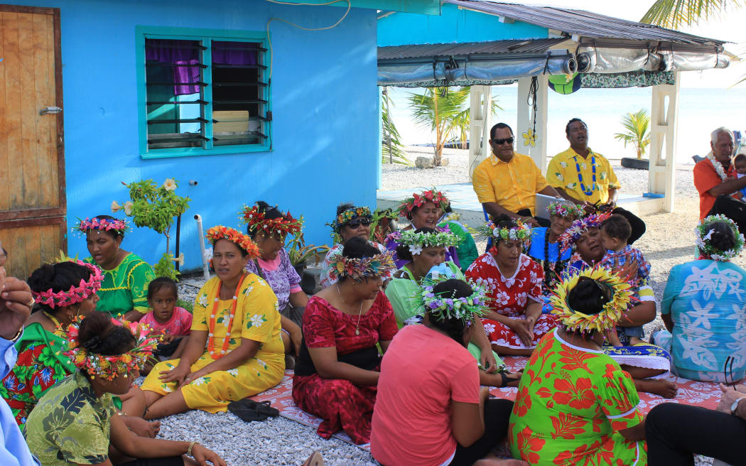 The community in Penrhyn, Cook Islands