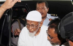 Abu Bakar Baasyir terrorist left the Penitentiary of Gunung Sindur to be treated at Cipto Mangunkusumo Hospital (RSCM) Jakarta in March, 1.2018.