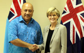 Ratu Inoke Kubuabola and Julie Bishop