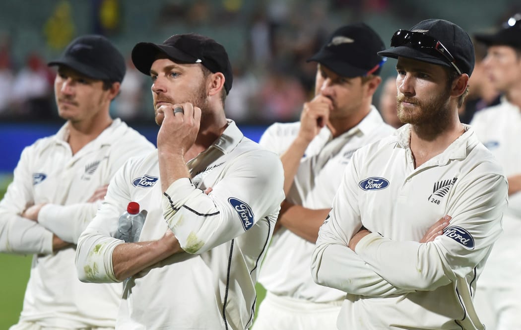 New Zealand cricketers after third Test loss to Australia 2015.