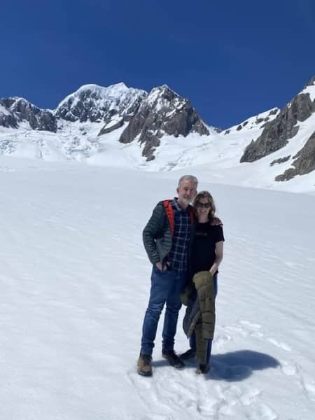 Nigel Latta pictured with his wife Natalie Flynn