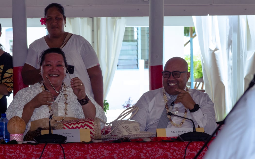 Former Ulu-o-Tokelau, Alapati Tavite and his wife Dr Silivia Tavite.