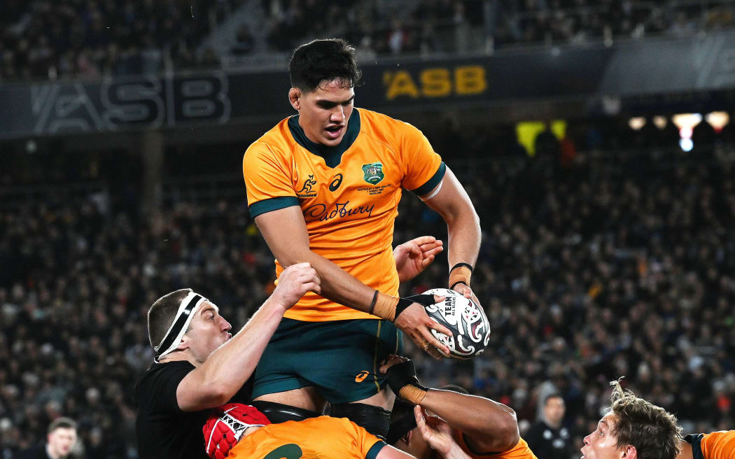 Darcy Swain of the Wallabies.