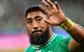 Ireland player Bundee Aki after the Ireland vs New Zealand quarter-final