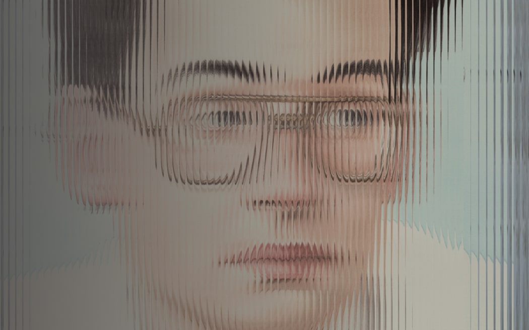An illustrated portrait of Peter Ellis that looks distorted by glass. A bold 'CONVICTION' sits on top.