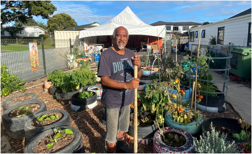 ME Family Centre's waste minimisation facilitator Koia Teinakore at the organisation's community recycling centre.