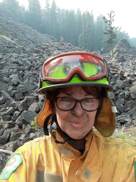 Allison Ludlow was one of 80 New Zealand fire and emergency staff to return home after five weeks fighting wildfires in British Columbia.