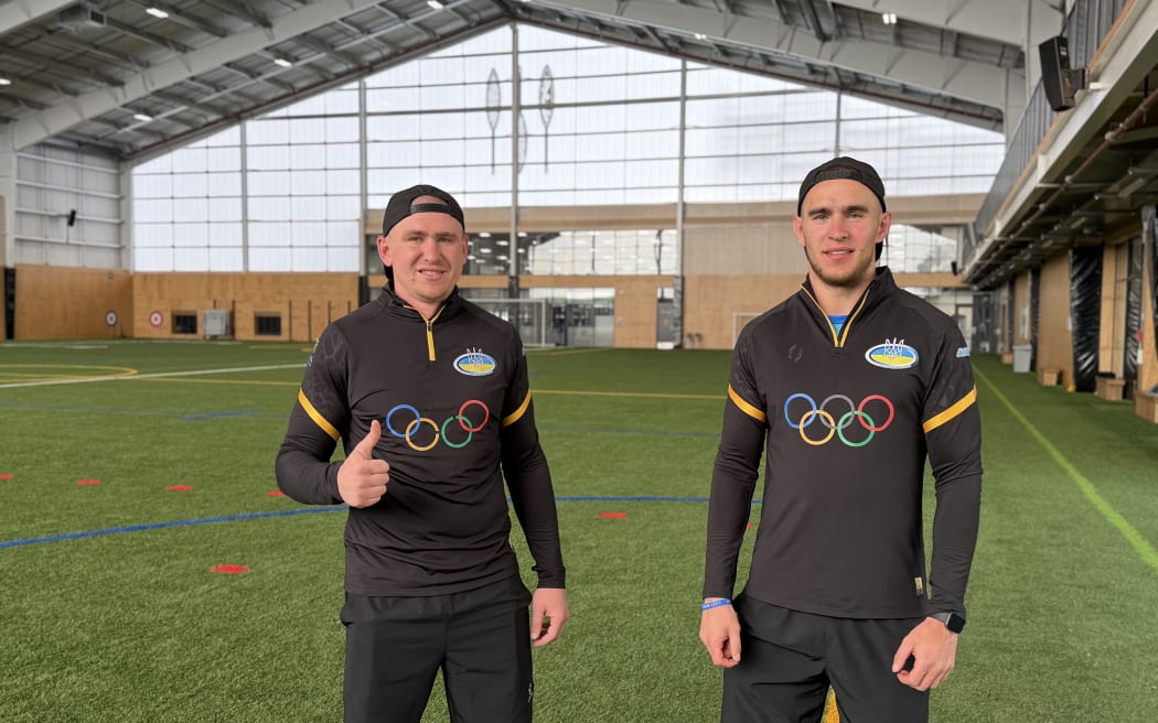 Anton Shashero and Maksym Dulia at IRANZ in Upper Hutt.