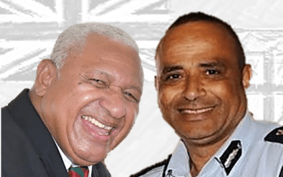 Bainimarama, left, was charged with one count of attempted to pervert the course of justice and Qiliho, right, was charged with one count of abuse of office, the public prosecutor's office said.