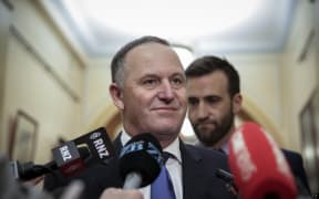 05072016 Photo: Rebekah Parsons-King. Caucus run. Prime Minister John Key.