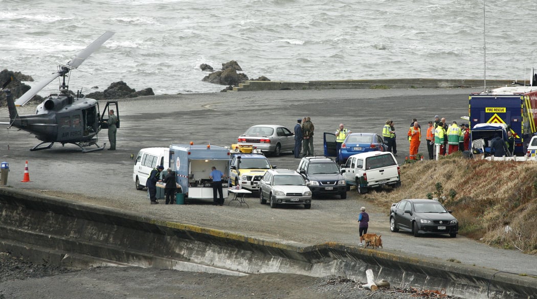 A view of the base for the emergency services near Pukerua Bay.